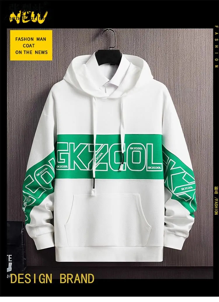 New Arrival Spring Autumn Men's Sweatshirt Korean Fashion Streetwear Long Sleeve Top Men Clothing Pullover Hoodie
New Arrival Spring Autumn Men's Sweatshirt Korean Fashion Streetwear Long Sleeve Top Men Clothing Pullover Hoodie