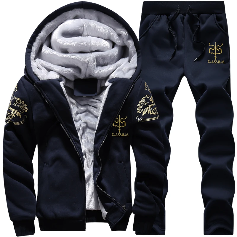 Men Winter Tracksuit Sets Hoodies Casual Hooded Warm Sweatshirts+Pants Thicker Fleece Jacket+Pants 2 P Men Moleton Masculino 4XL
Men Winter Tracksuit Sets Hoodies Casual Hooded Warm Sweatshirts+Pants Thicker Fleece Jacket+Pants 2 P Men Moleton Masculino 4XL