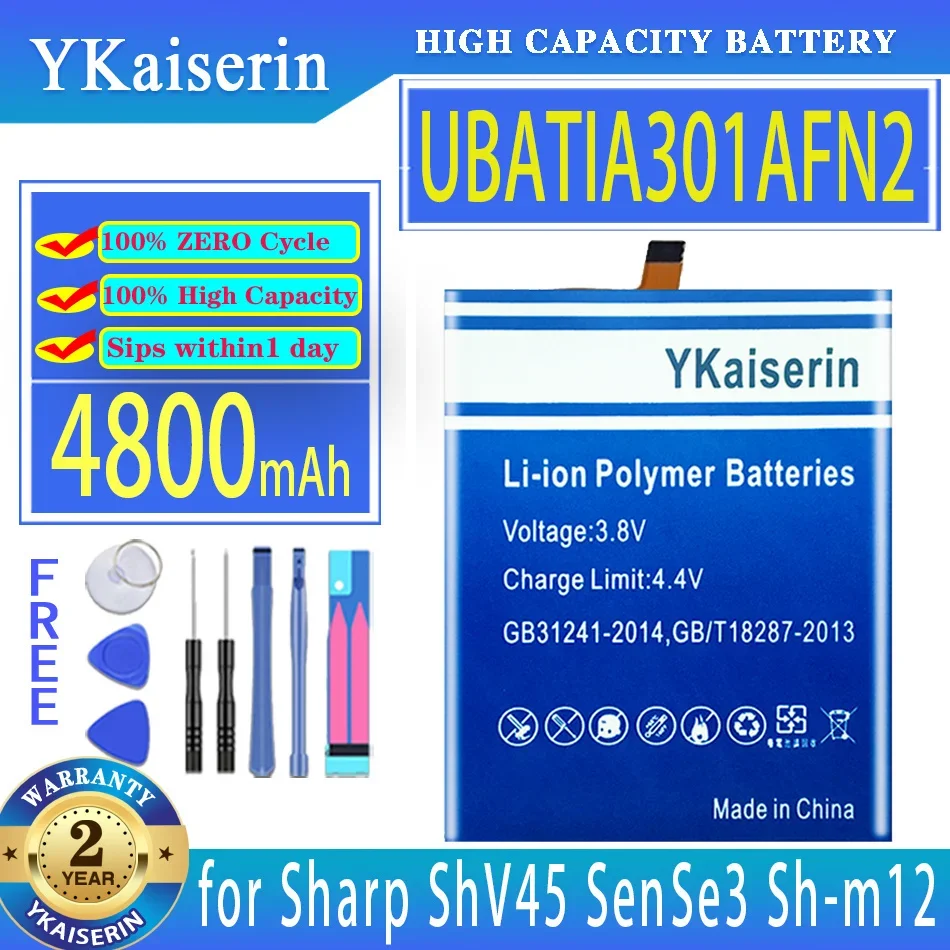 Аккумулятор ykaisсеребрин 3900 мАч/4800 мАч UBATIA301AFN2 для Sharp AQUO sense3 Sense 3 SH-02M RM12 SHV45 Basic SHV48 Zero 2 zero2
Аккумулятор ykaisсеребрин 3900 мАч/4800 мАч UBATIA301AFN2 для Sharp AQUO sense3 Sense 3 SH-02M RM12 SHV45 Basic SHV48 Zero 2 zero2