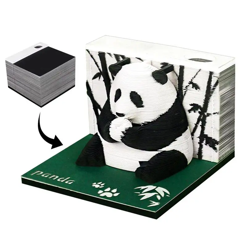 Panda Memo Pad Cardboard Memo Pad Panda Design Decorative Tear-Away DIY Christmas Paper Carving Art Desktop Decoration Gift For
Panda Memo Pad Cardboard Memo Pad Panda Design Decorative Tear-Away DIY Christmas Paper Carving Art Desktop Decoration Gift For