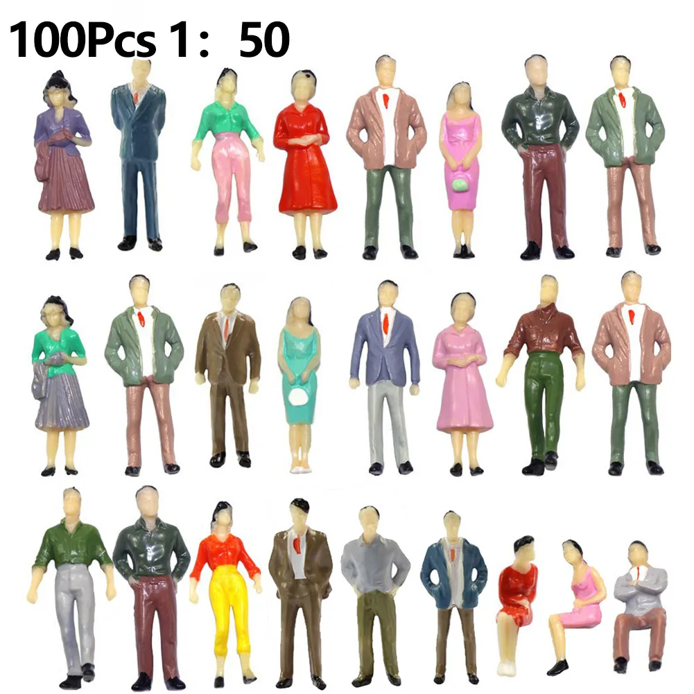 100Pcs 1:50 Scale Model Miniature Figures N Scale Painted Scenes Modelling People Assorted Poses Multicolor Passenger
100Pcs 1:50 Scale Model Miniature Figures N Scale Painted Scenes Modelling People Assorted Poses Multicolor Passenger