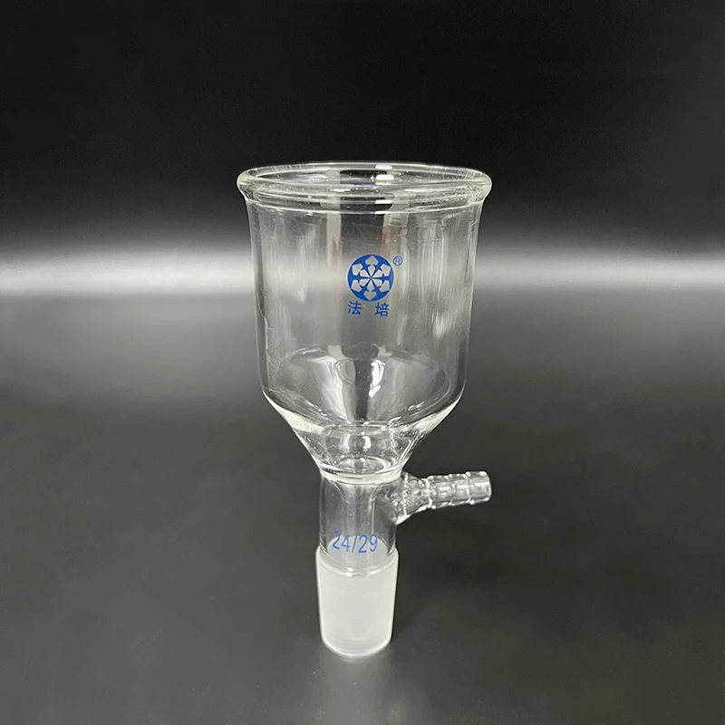 Filtration funnel,with grinding mouth,75ml,Joint 24/29,Cylindrical suction funnel,Bush funnel.
Filtration funnel,with grinding mouth,75ml,Joint 24/29,Cylindrical suction funnel,Bush funnel.