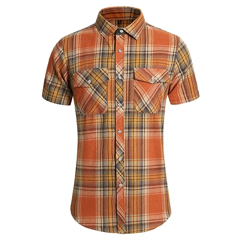 2023 Summer New Men's Double Pocket Plus Fat Plus Size Checkered Youth Cool Fashion Casual Short Sleeve Shirt
2023 Summer New Men's Double Pocket Plus Fat Plus Size Checkered Youth Cool Fashion Casual Short Sleeve Shirt