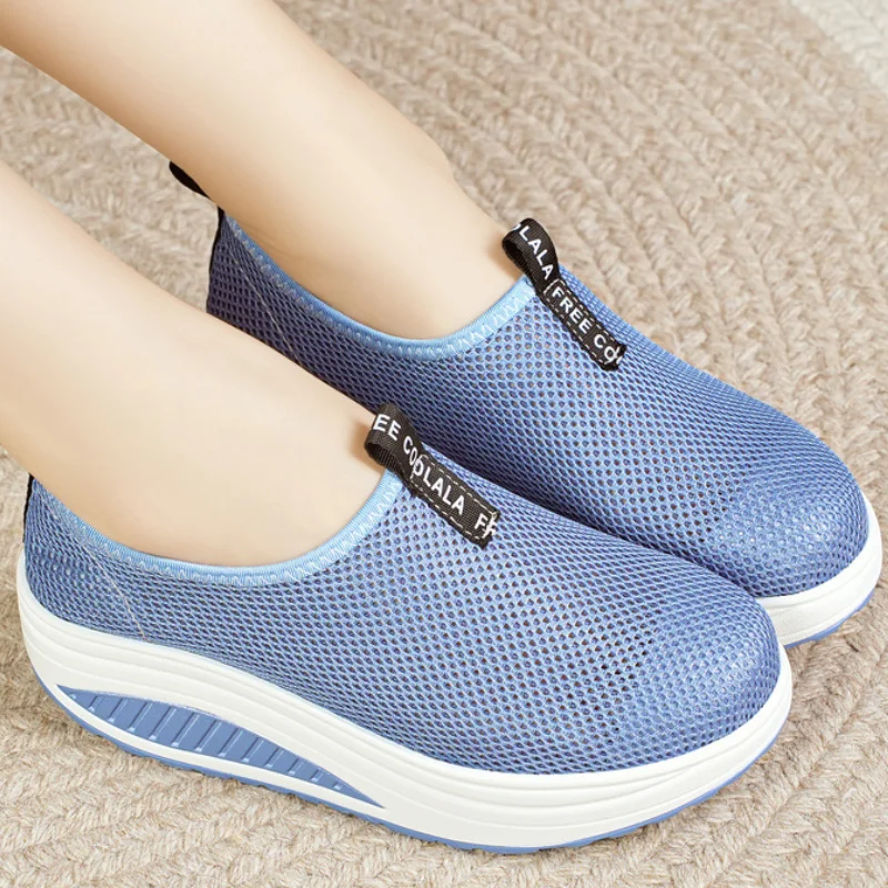 Fashion Breathable Mesh Women Running Shoes Comfortable Lightweight Casual Sneaker Summer Outdoor Non-slip Flat Running Shoes 50 Se1dbb6500ce74c6881f22f15a0f87df7f