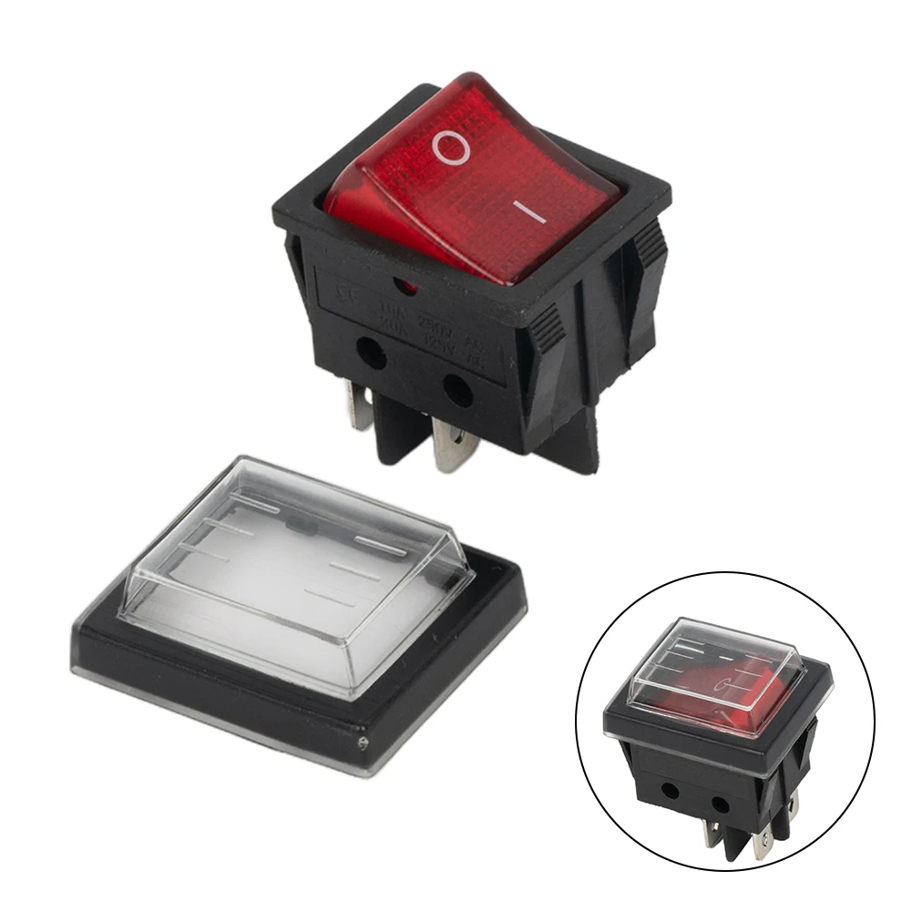KCD4 RED 2 Position 4 Pins Power Pump ON OFF Illuminated Rocker Switch 16A 250VAC / 20A 125VAC For Commercial Appliances
KCD4 RED 2 Position 4 Pins Power Pump ON OFF Illuminated Rocker Switch 16A 250VAC / 20A 125VAC For Commercial Appliances