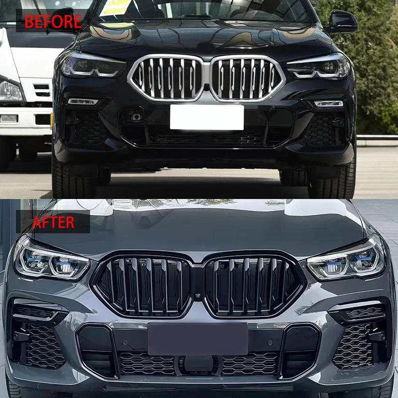 Глянцевые черные решетки радиатора для 2020-2024 BMW X6 G06 гоночные решетки комплект бамперов для кузова глянцевые черные автомобильные аксессуары
Глянцевые черные решетки радиатора для 2020-2024 BMW X6 G06 гоночные решетки комплект бамперов для кузова глянцевые черные автомобильные аксессуары