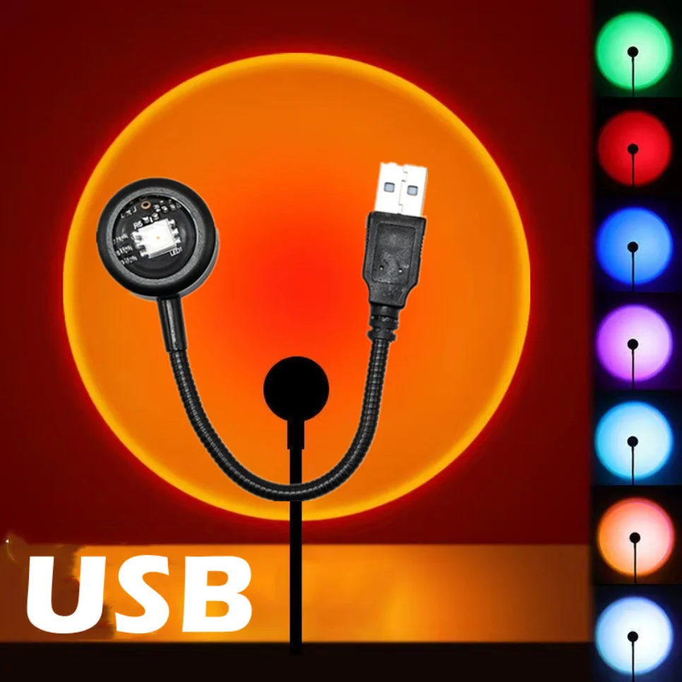 Led USB Sunset Lamp Night Light Projector Birthday Party Decoration Portable Mood Light For Bedroom Living Room Wall beautiful
Led USB Sunset Lamp Night Light Projector Birthday Party Decoration Portable Mood Light For Bedroom Living Room Wall beautiful