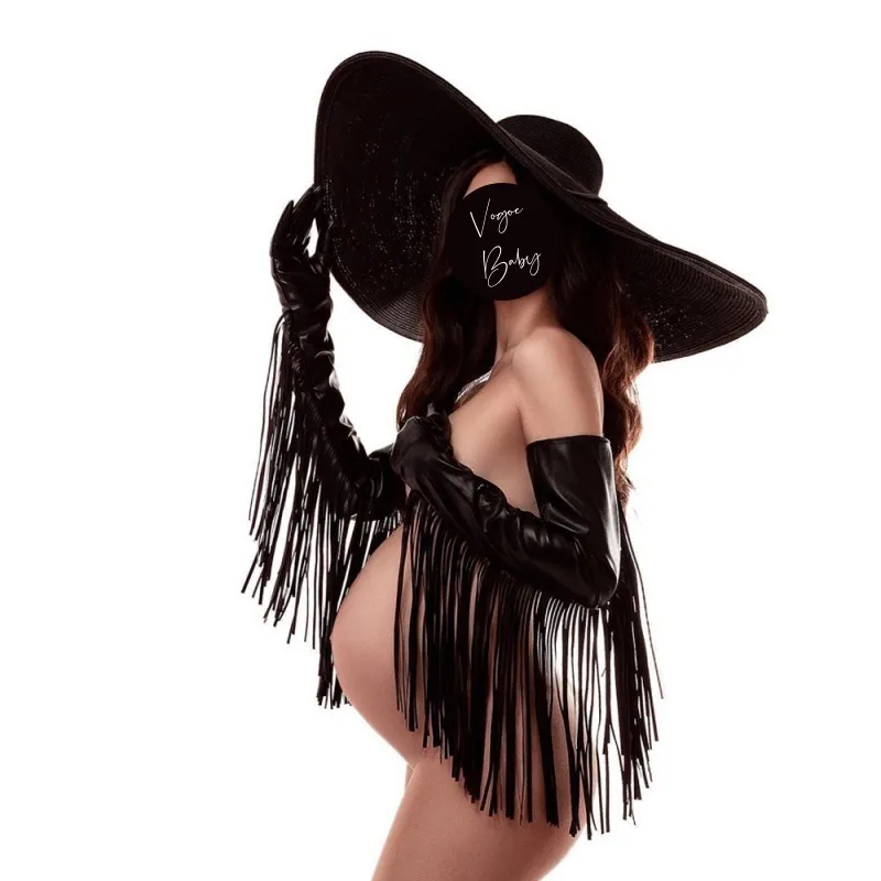 Black Tassel Maternity Photography Gloves Punk Style Long Tassel Pu Leather Gloves Studio Photography Props
Black Tassel Maternity Photography Gloves Punk Style Long Tassel Pu Leather Gloves Studio Photography Props