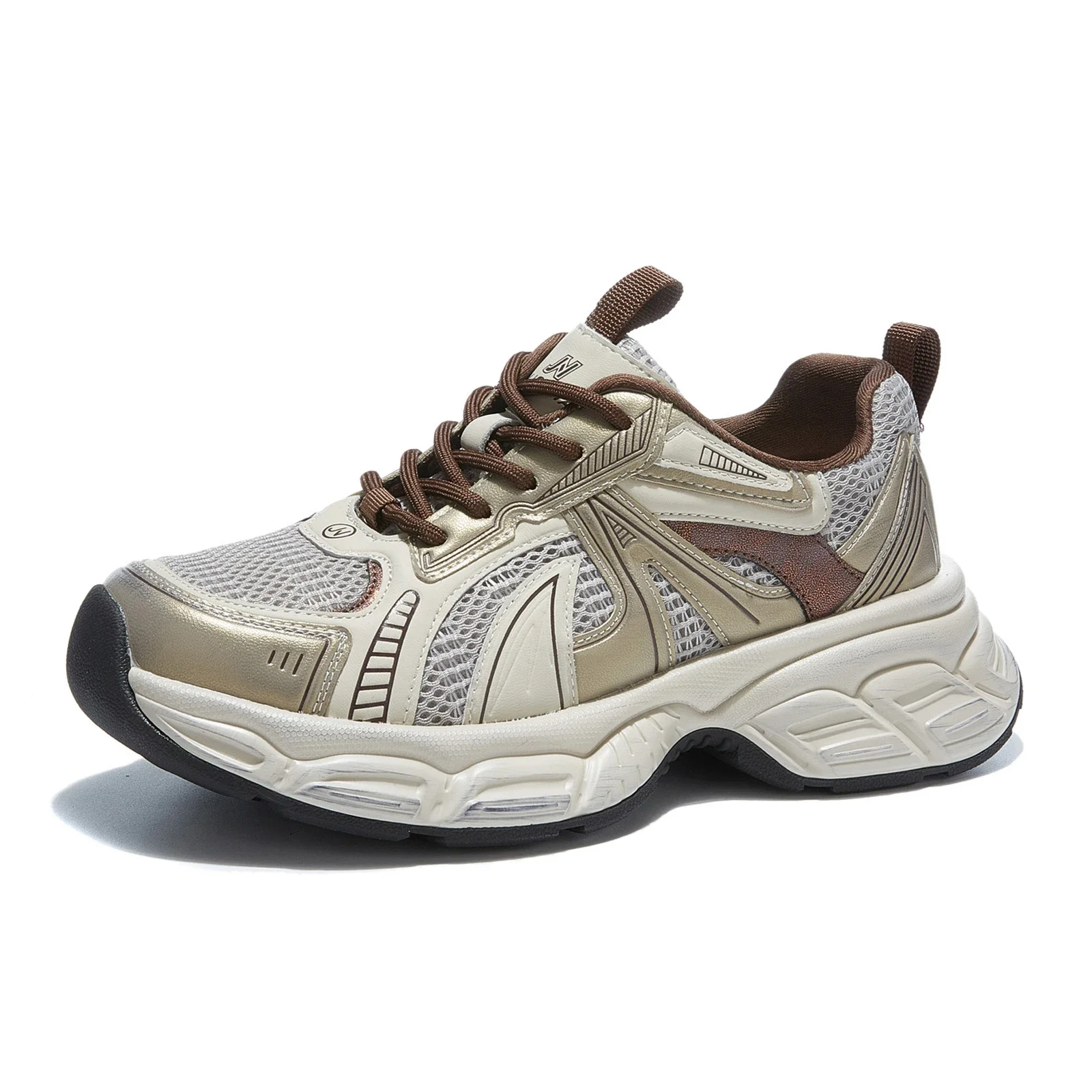 New Spring Summer Shoes Women Fashion Sneakers Breathable Mesh Shoes Flat Thick Sole 5cm Brand Ladies Flats DX309 35 Se1df4a51c4d44c50a2b2d2df73f4ad69y