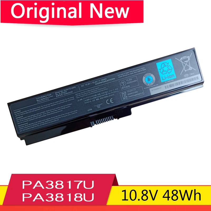 

Original PA3818U PA3817U-1BRS -1BAS Laptop Battery For Toshiba Satellite A660 C640 C650 C655 C660 L510 L630 L640 L650 U400 L750