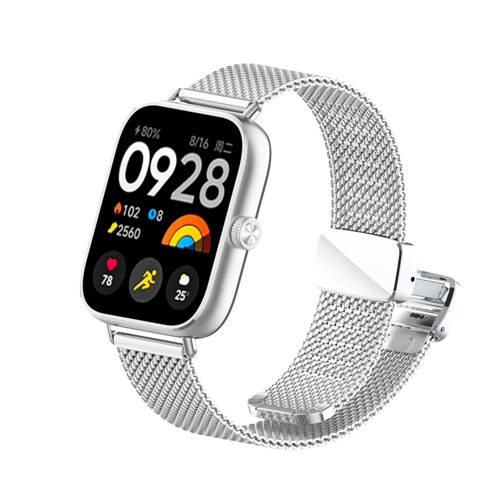 

Браслет из нержавеющей стали для Xiaomi Redmi Watch 4, металлический магнитный сменный ремешок для часов Redmi Watch 4 Correa