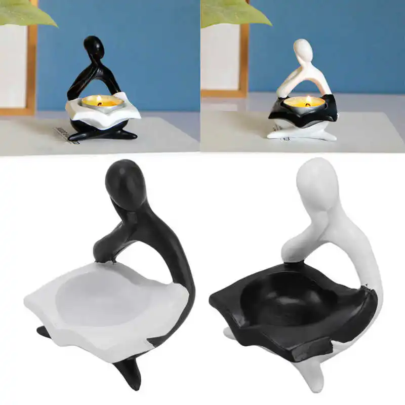 Resin Sculpture Candlestick Innovative Abstract Characters Candle Cup Holder Library Reader Candlestick Ornament
Resin Sculpture Candlestick Innovative Abstract Characters Candle Cup Holder Library Reader Candlestick Ornament