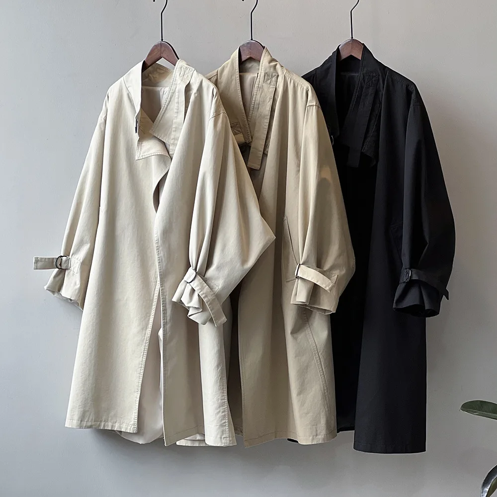 Korean Style Solid Color Stand Collar 100% Cotton Windbreaker for Women, Autumn New Loose Long Trench Coat with Sense of Style
Korean Style Solid Color Stand Collar 100% Cotton Windbreaker for Women, Autumn New Loose Long Trench Coat with Sense of Style