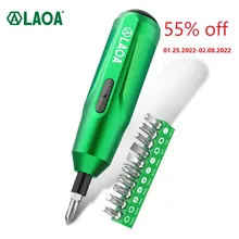 LAOA 3.7V Cordless Electric Screwdriver Set Rechargeable Lithium Battery Screwdriver Smart 1/4” Screwdriver With 10 Bits
LAOA 3.7V Cordless Electric Screwdriver Set Rechargeable Lithium Battery Screwdriver Smart 1/4” Screwdriver With 10 Bits