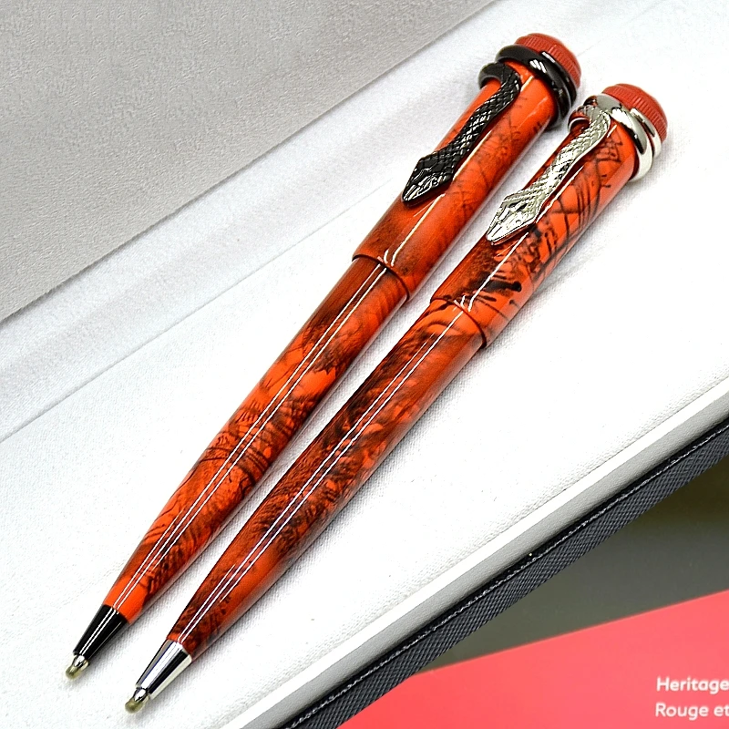 Ограниченная серия MB Heritage Collection 1912 оранжевая Шариковая ручка специальный дизайн в виде змеи офисная ручка для письма
Ограниченная серия MB Heritage Collection 1912 оранжевая Шариковая ручка специальный дизайн в виде змеи офисная ручка для письма