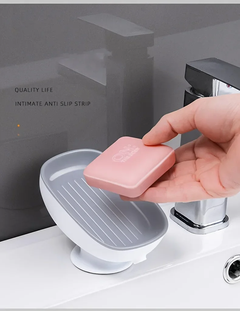 Super Suction Cup Soap Dish with drain water for Bathroom Soap Holder Sponge Holder Soap Leaf Shape Bathroom Supplies 24 Mallzona Se1e70648a93b432fa40f9e19013f0e1fy Super Suction Cup Soap Dish with drain water for Bathroom Soap Holder Sponge Holder Soap Leaf Shape Bathroom Supplies Mallzona