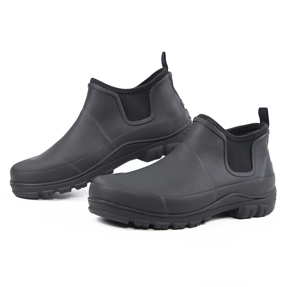 High-End ort Rubber Rain Boots for Men Waterproof Non-Slip Comfortable Fiing Outdoor Boots Car Wa oes No Foot Odor