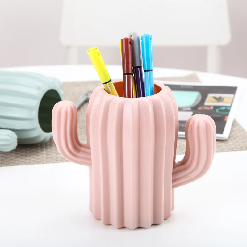 Pen holder creative student stationery Desktop cactus desk multifunction storage box PE Pen container brush pot office supplies
Pen holder creative student stationery Desktop cactus desk multifunction storage box PE Pen container brush pot office supplies