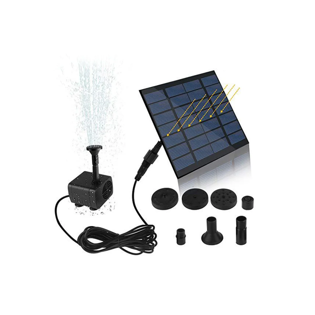 Solar Hydroponics Submersible Pump Multifunctional with 7 Nozzles Water Pump Filter Decorative Props Portable
Solar Hydroponics Submersible Pump Multifunctional with 7 Nozzles Water Pump Filter Decorative Props Portable