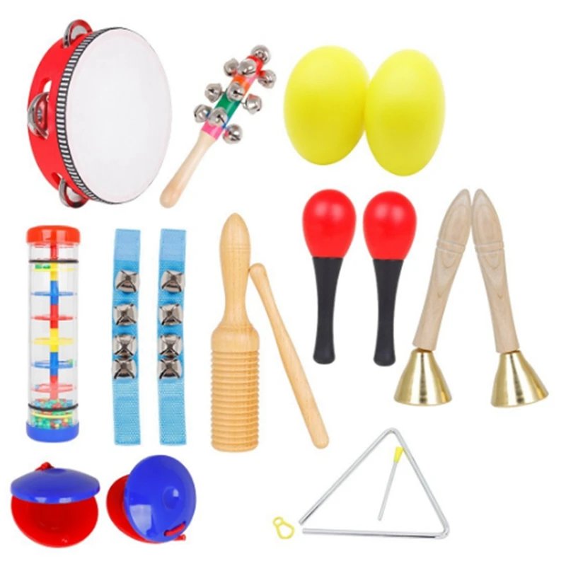 

10Pcs Kids Musical Instrument Set For Students Children Kindergarten Early Education Music Class Percussion