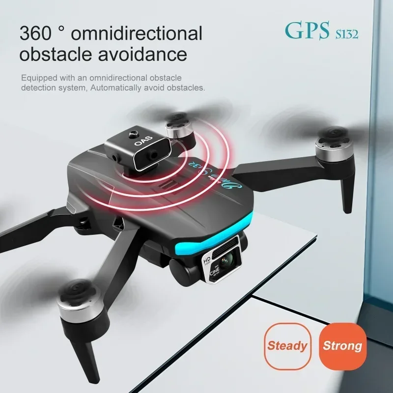 Pro Drone With 8K Professional Camera 5G WIFI 360 Obstacle Avoidance Mini Dron GPS FPV Brushless Motor RC Quadcopter New S132
Pro Drone With 8K Professional Camera 5G WIFI 360 Obstacle Avoidance Mini Dron GPS FPV Brushless Motor RC Quadcopter New S132
