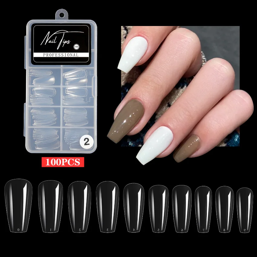 100Pcs Detachable False Nails Acrylic False Nails Coffin Artificial Nails Transparent/Matte False Nails for Extension
100Pcs Detachable False Nails Acrylic False Nails Coffin Artificial Nails Transparent/Matte False Nails for Extension