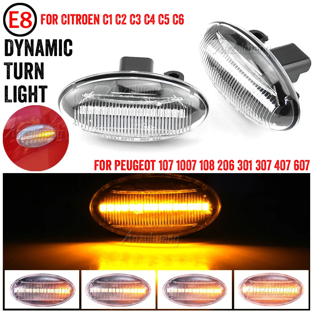 Side Marker Light Sequential Blinker Lamp Led Dynamic Turn Signal Light For Peugeot 307 206 207 407 107 607 1007 Partner Expert
Side Marker Light Sequential Blinker Lamp Led Dynamic Turn Signal Light For Peugeot 307 206 207 407 107 607 1007 Partner Expert
