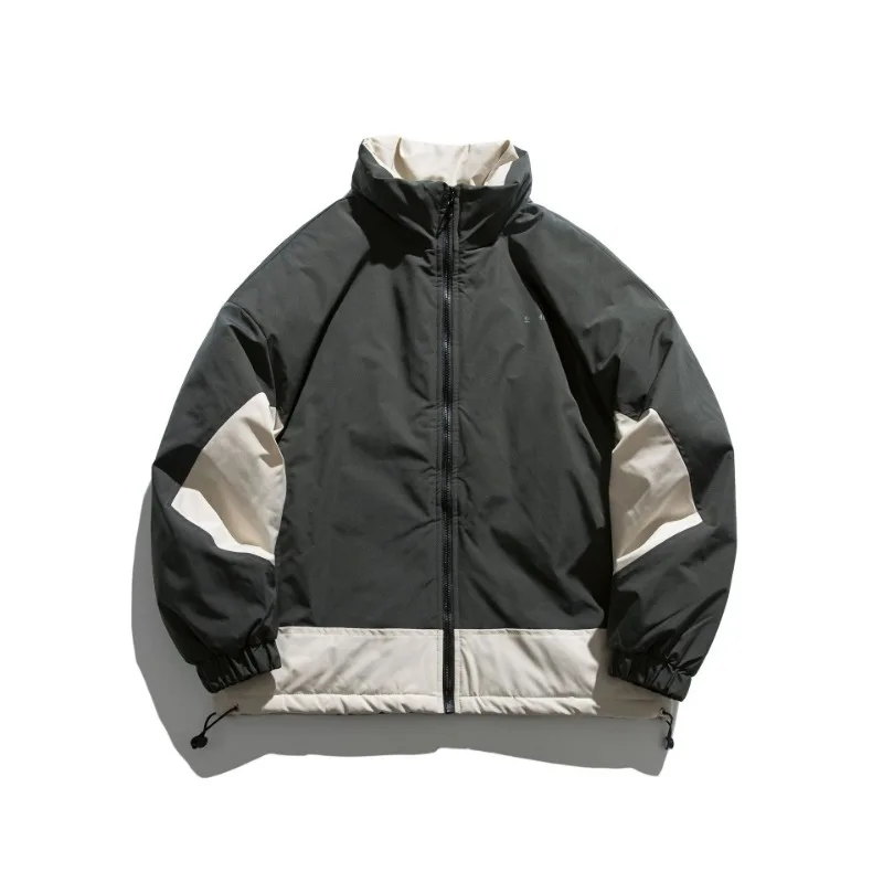 American Trendy Men's Parkas with Standing Collar Splicing Work Jacket Winter Thickened Cotton Suit Couple Warm Top Men Clothing
American Trendy Men's Parkas with Standing Collar Splicing Work Jacket Winter Thickened Cotton Suit Couple Warm Top Men Clothing