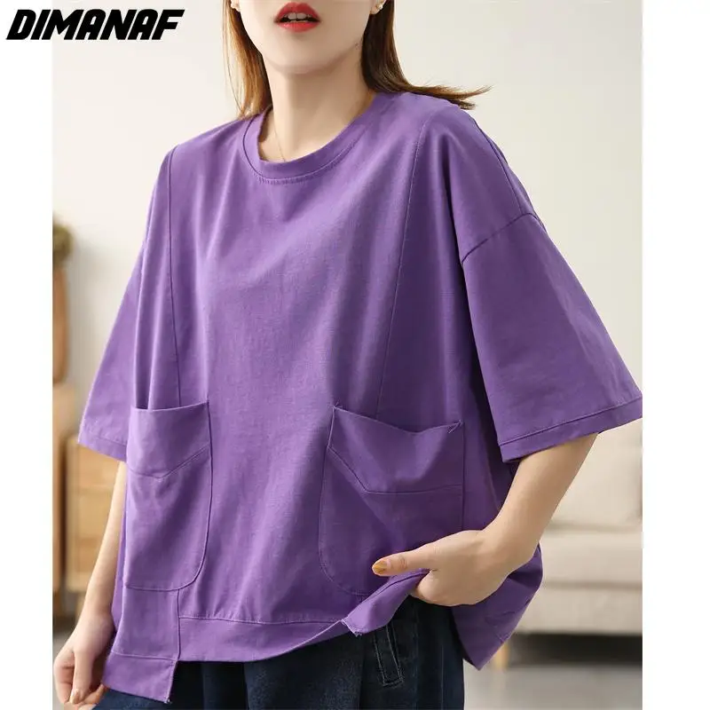 Dimanaf Plus Size 2022 Summer Pattern Women T-Shirts Cotton Lady Tops Tunic Tees Casual Shirt 2022 Purple Green
Dimanaf Plus Size 2022 Summer Pattern Women T-Shirts Cotton Lady Tops Tunic Tees Casual Shirt 2022 Purple Green