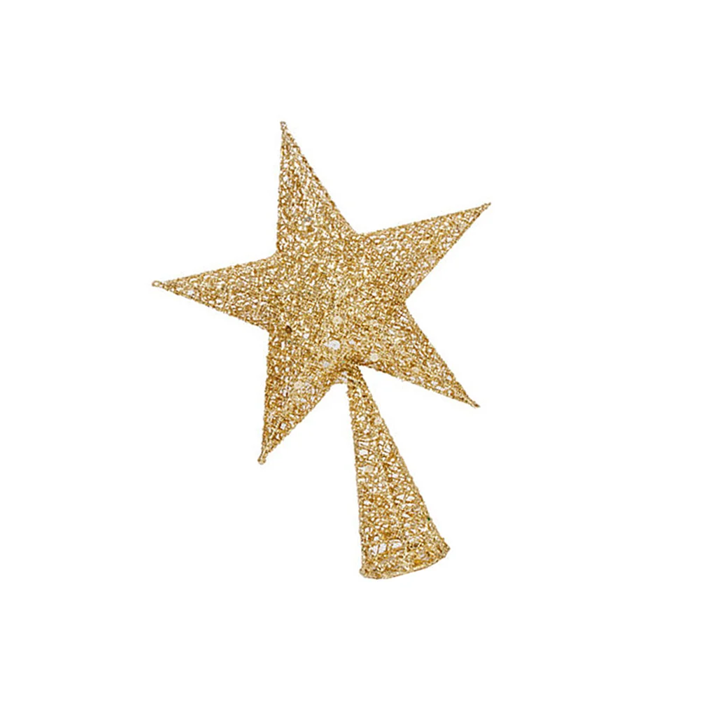 Christmas Tree Star Topper Wrought Iron Glittering Treetop Star Ornament Party Supplies (26cm Golden)
Christmas Tree Star Topper Wrought Iron Glittering Treetop Star Ornament Party Supplies (26cm Golden)