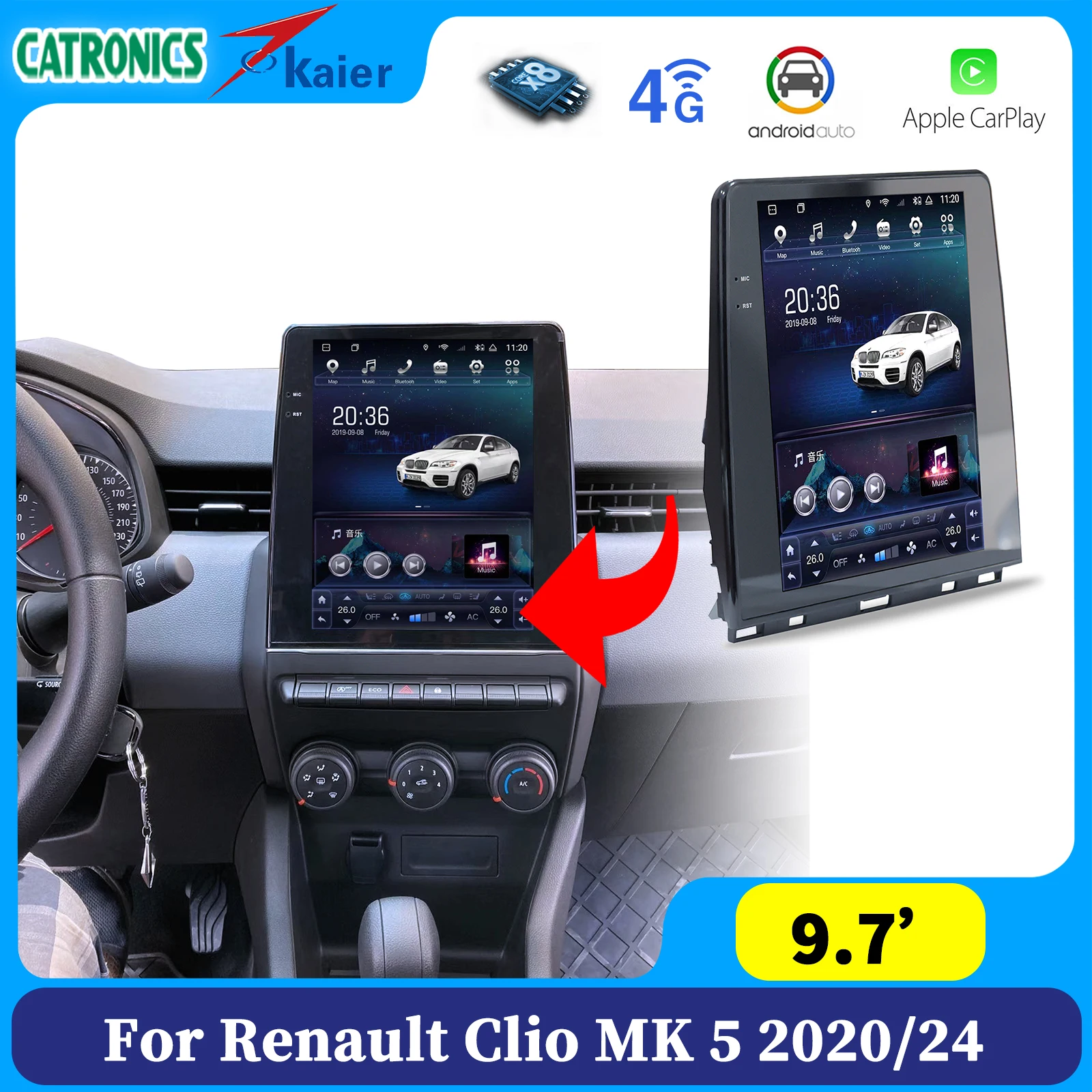 Navmaker Android multimedia for Renault Clio 5 Radio 2020 2021 2022 2023 2024 Screen Carplay infotainment system Multimedia
Navmaker Android multimedia for Renault Clio 5 Radio 2020 2021 2022 2023 2024 Screen Carplay infotainment system Multimedia