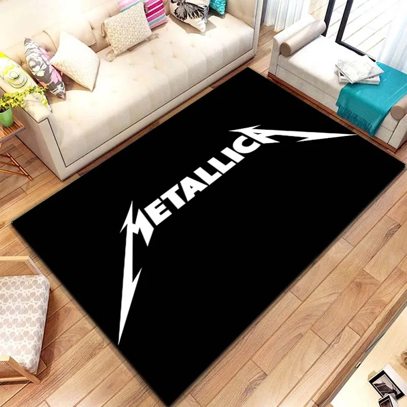 

Heavy Metal Band M-METALLICA Music Rug Carpet for Living Room Bedroom Sofa Doormat Home Decoration,Kid Non-slip Floor Mat Gift