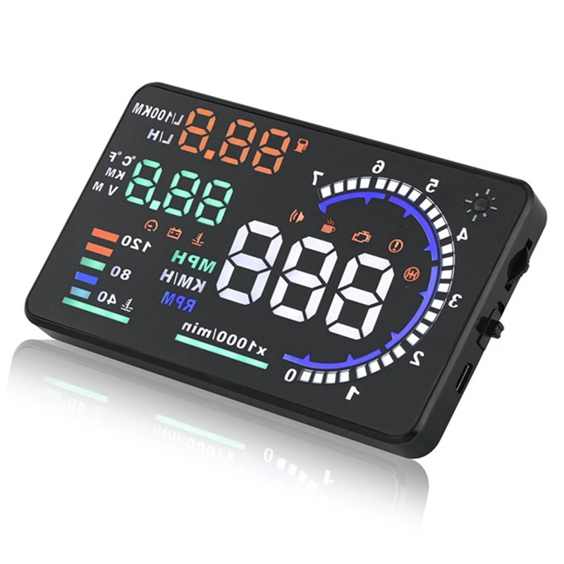 AD 5.5Inch OBD2 HUD Car Head Up Display ABS Automotive Supplies Windshield Speed With Speeding Water Temp RPM Alarm
AD 5.5Inch OBD2 HUD Car Head Up Display ABS Automotive Supplies Windshield Speed With Speeding Water Temp RPM Alarm