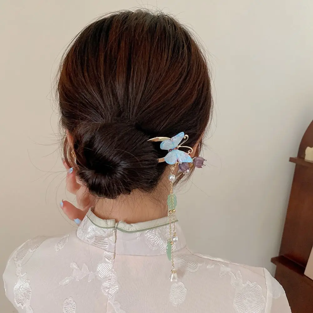For Girls Retro Pearl Butterfly Flower Tassel Metal Hair Clip Chinese Hair Fork Korean Hanfu Hairpins Women Hair Sticks
For Girls Retro Pearl Butterfly Flower Tassel Metal Hair Clip Chinese Hair Fork Korean Hanfu Hairpins Women Hair Sticks