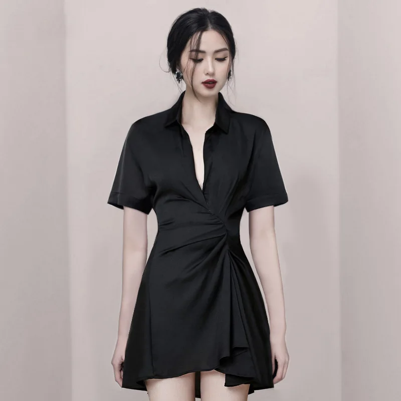 2023 Spring And Summer Women Dating Small Popular Temperament Slim Skinny Black Dress
2023 Spring And Summer Women Dating Small Popular Temperament Slim Skinny Black Dress