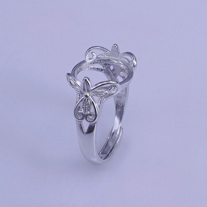 13mm * 13mm Cabochon Gemstone Setting for Ring DIY 925 Silver Ring Setting with 3 Layers 18K White Gold Plating
13mm * 13mm Cabochon Gemstone Setting for Ring DIY 925 Silver Ring Setting with 3 Layers 18K White Gold Plating