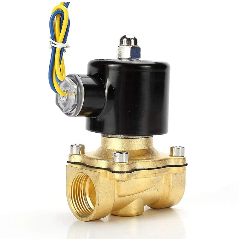 Brass Electric Solenoid Valve, 1/2Inch 12V Air Valve For Water,Air, Natural Gas, Fuel Electronic Pipeline Control Switch
Brass Electric Solenoid Valve, 1/2Inch 12V Air Valve For Water,Air, Natural Gas, Fuel Electronic Pipeline Control Switch