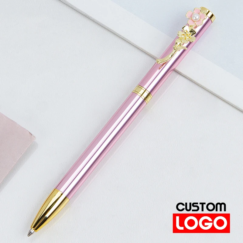 10pcs Custom Logo or Name Personalized Customized Logo Pearl Peach Blossom Ballpoint Pen School Office Gift Stationery Pens
10pcs Custom Logo or Name Personalized Customized Logo Pearl Peach Blossom Ballpoint Pen School Office Gift Stationery Pens