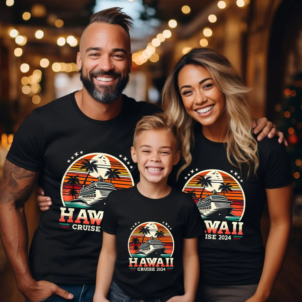 Hawaii Cruise 2024 Party T-shirt Family Friend Group Vacation Tee Summer Trip Shirt Graphic Y2k Tops Unisex Adult Child Clothing
Hawaii Cruise 2024 Party T-shirt Family Friend Group Vacation Tee Summer Trip Shirt Graphic Y2k Tops Unisex Adult Child Clothing