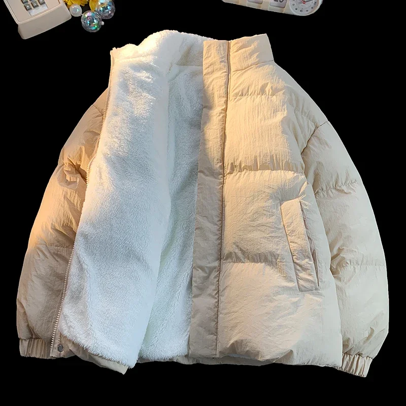 Winter New Men Solid Color Parkas Quality Brand Men's Stand Collar Warm Thick Jacket Male Fashion Casual Lambwool Parka Coat E33
Winter New Men Solid Color Parkas Quality Brand Men's Stand Collar Warm Thick Jacket Male Fashion Casual Lambwool Parka Coat E33