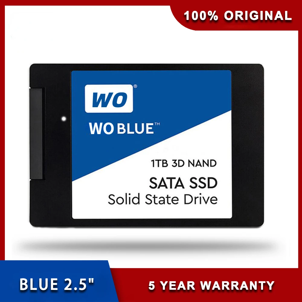 

Western Original 2.5" SSD 250G 500GB 1T 2T 4T Blue SA510 SATA III Internal Solid State Drive Up to 560 MB/s For Desktop Laptop