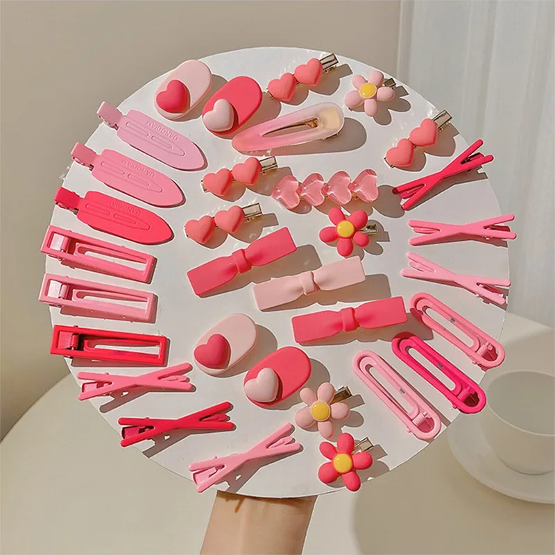 2/3PCS Sweet Pink Girls Hairpins Hair Accessories Barrette Fashion Children's Acrylic Alloy Hair Clip Love Flower Kids Headdress
2/3PCS Sweet Pink Girls Hairpins Hair Accessories Barrette Fashion Children's Acrylic Alloy Hair Clip Love Flower Kids Headdress