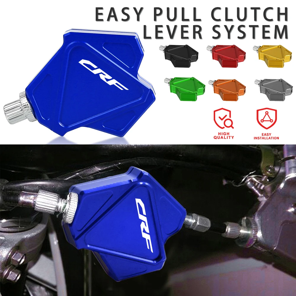 

Motorcycle Aluminum Stunt Clutch Lever Easy Pull Cable System For Honda CR CRF SL XR CRM 80 85 150 230 250 450 MOTARD AR X R