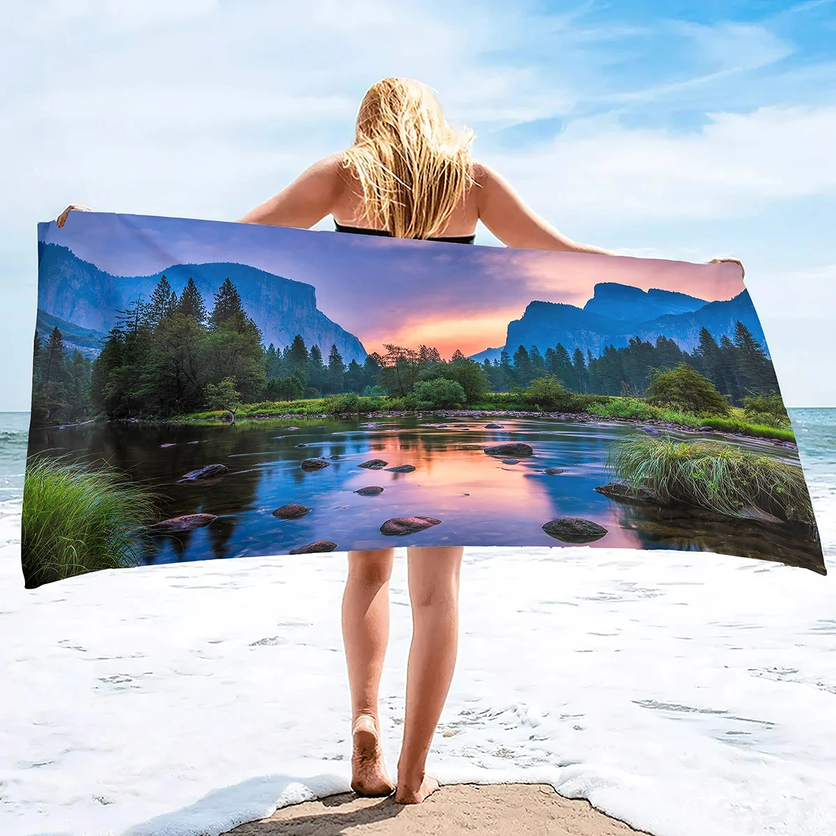 Oversized Beach Towel,Lake Mountains Extra Large Pool Swim Travel Soft Towels Blanket Bulk Camping Lounge Chair Cover Gift
Oversized Beach Towel,Lake Mountains Extra Large Pool Swim Travel Soft Towels Blanket Bulk Camping Lounge Chair Cover Gift