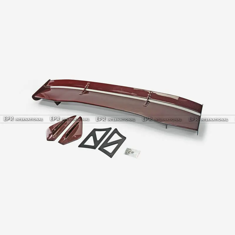 

Car Accessories For Evolution EVO 7 8 9 Red Carbon Fiber VRS Style GT Spoiler Glossy Fibre Rear Trunk Wing Racing Auto Bodykit
