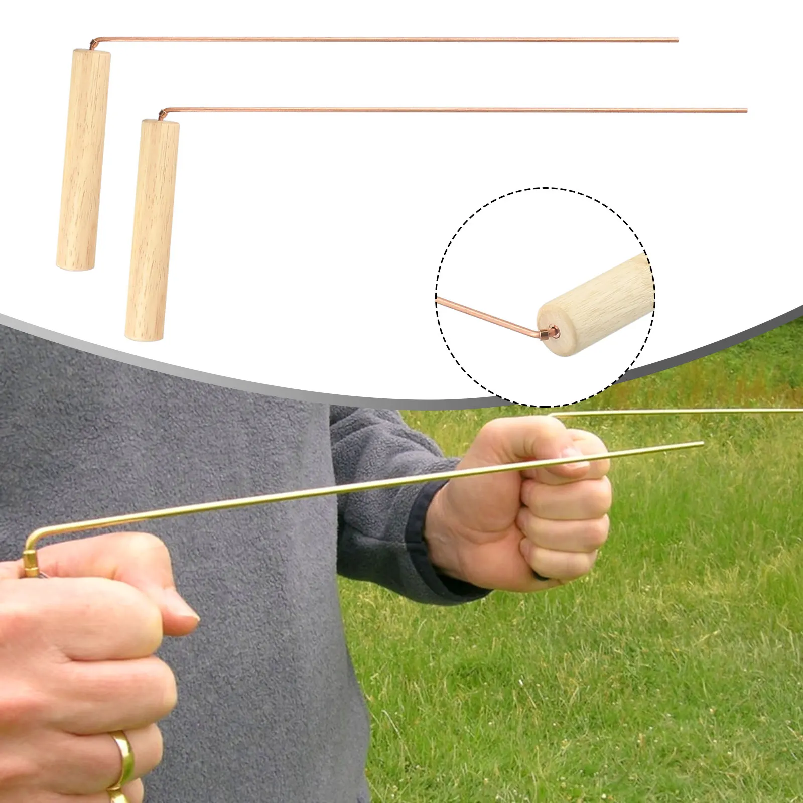 Unlock the Mysteries of the Earth with Pure Copper Probes Rods, Excellent for Finding Water, Minerals, and More, 2 Pieces
Unlock the Mysteries of the Earth with Pure Copper Probes Rods, Excellent for Finding Water, Minerals, and More, 2 Pieces