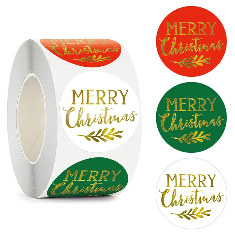 Christmas Stickers 2Roll Merry Xmas Sticker Removable Waterproof Round Happy Holiday Labels
Christmas Stickers 2Roll Merry Xmas Sticker Removable Waterproof Round Happy Holiday Labels