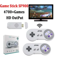 SF900 Consola for Super Nintendo 16 Bit Game Stick 5000 Retro Games HD Video Game Consoles for NES SNES Wireless Controller