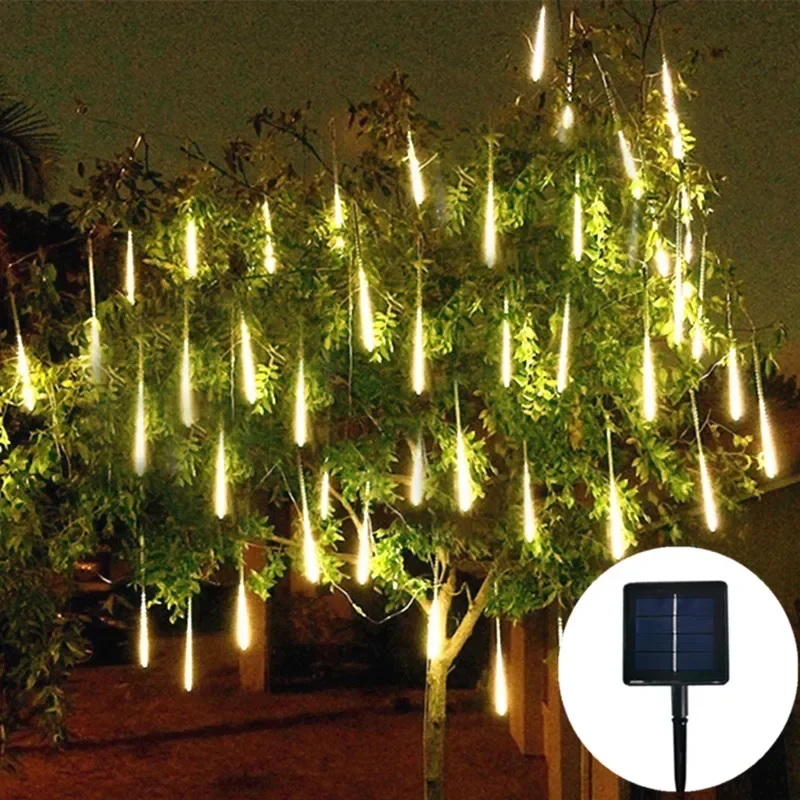 Solar Meteor Shower LED String Lights Christmas Outdoor Fairy Garland Lights Holiday Wedding Party Garden Tree Decoration
Solar Meteor Shower LED String Lights Christmas Outdoor Fairy Garland Lights Holiday Wedding Party Garden Tree Decoration