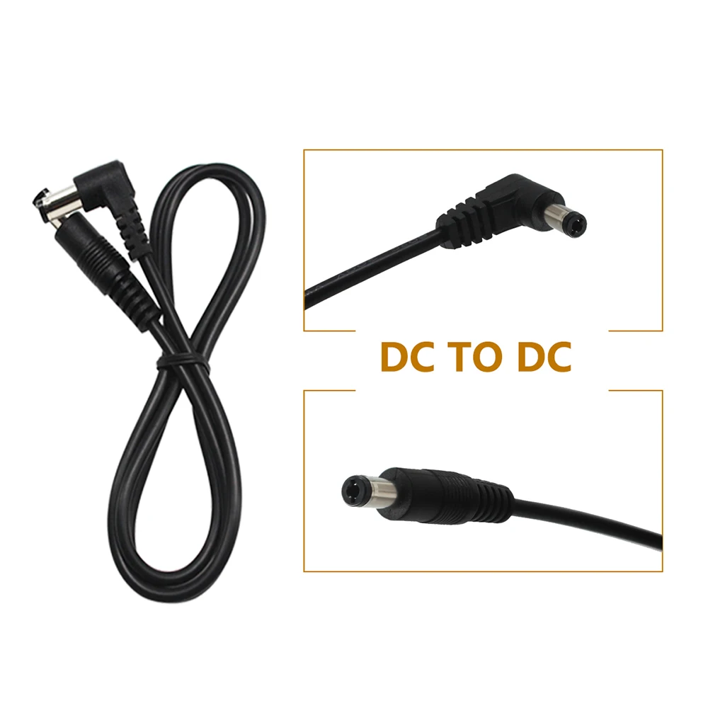 

Guitar Effect Pedal Power Cord DC Power cable 5.5 x 2.1mm Connector Supply Patch Electric Guitars Accessories Male to Male